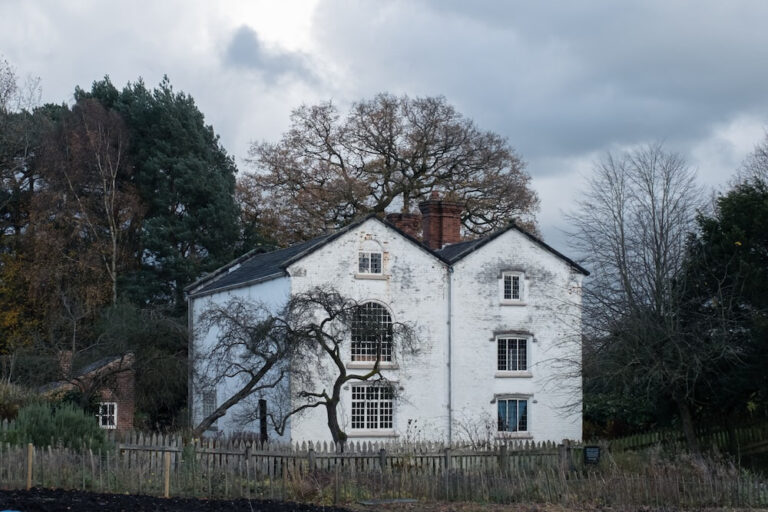 A rundown and spooky house