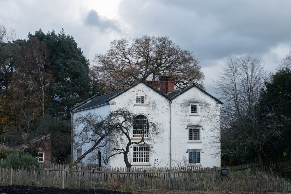 A rundown and spooky house