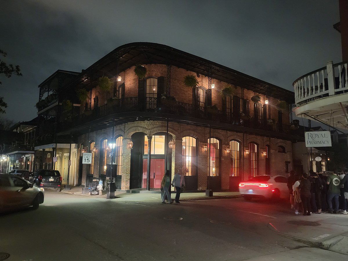 a building during nighttime.